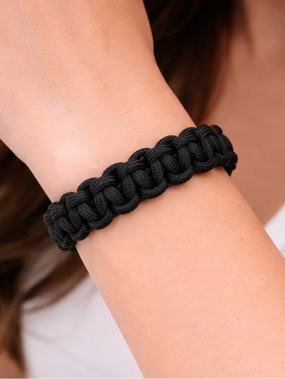 Handmade Black Paracord Bracelet | Pick Your Size